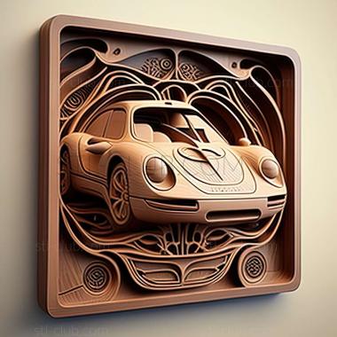 3D мадэль Porsche 910 (STL)